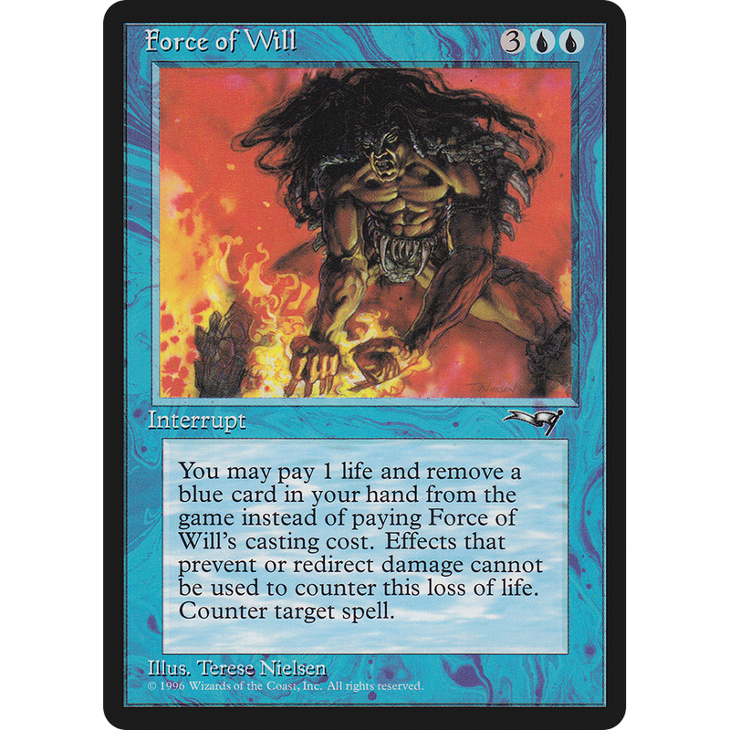 Magic the Gathering Force of Will - Alliances NM