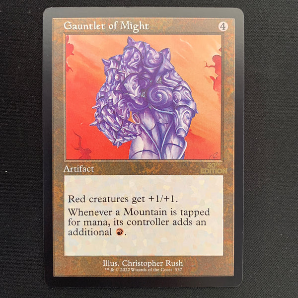 Magic the Gathering Gauntlet of Might (Retro Frame) - 30th Anniversary Edition 