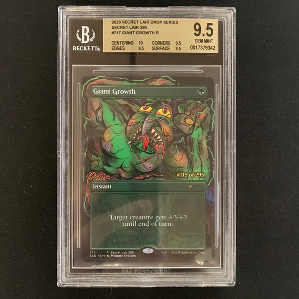 Magic the Gathering Giant Growth (Serialized) - MagicCon Products - BGS 9.5, 115/295 