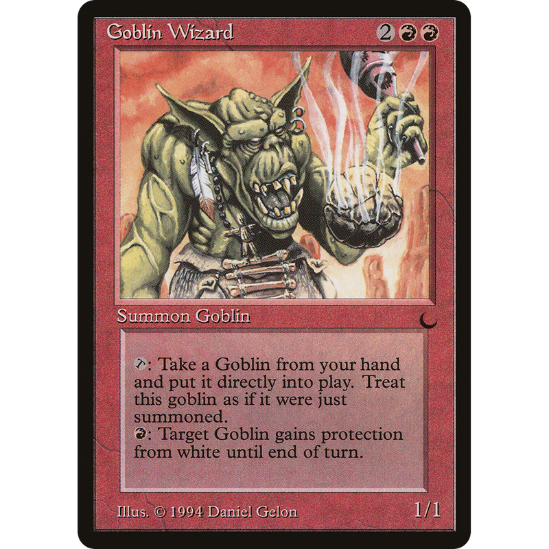 Magic the Gathering Goblin Wizard - The Dark NM