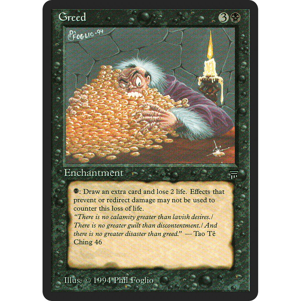 MTG Singles - Greed - Legends - NM