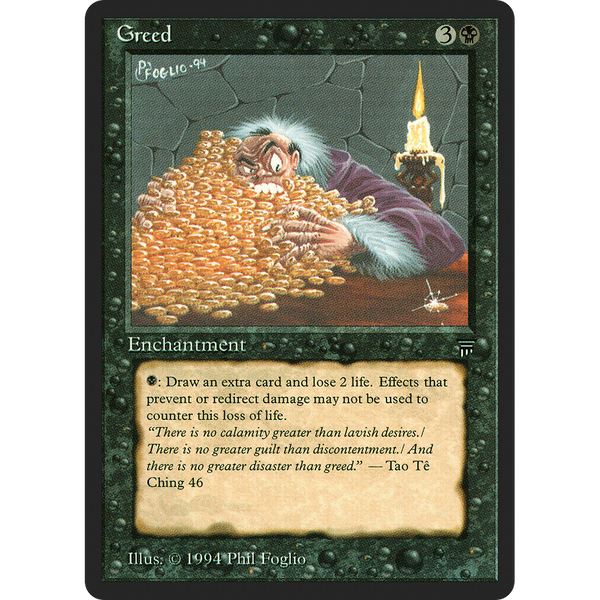 Magic the Gathering Greed - Legends NM