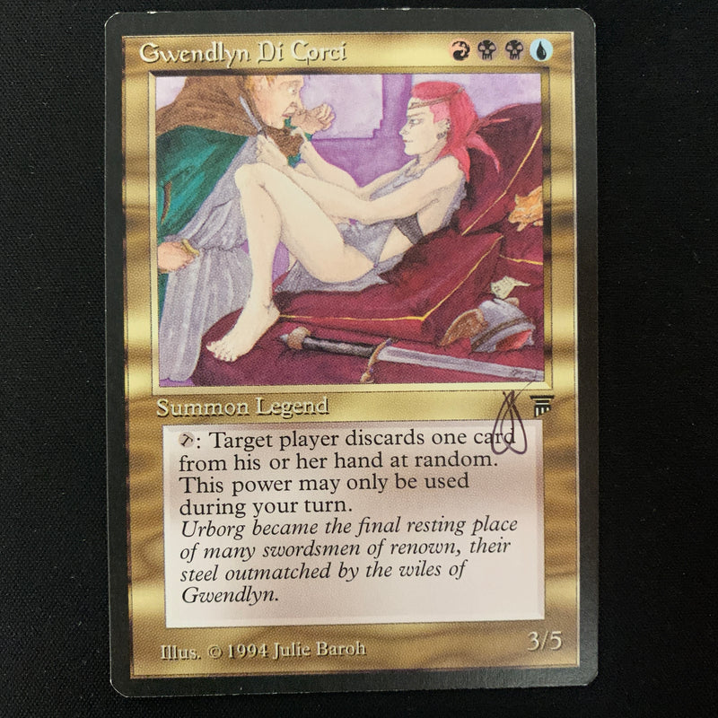 Magic the Gathering Gwendlyn Di Corci - Legends EX - SIGNED - 23898