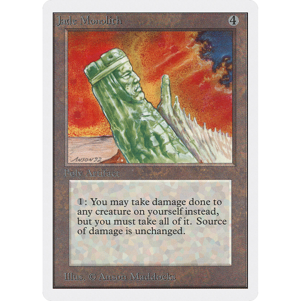 MTG Singles - Jade Monolith - Unlimited - NM