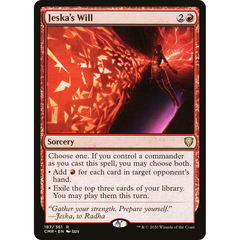 Magic the Gathering Jeska's Will - Commander Legends NM