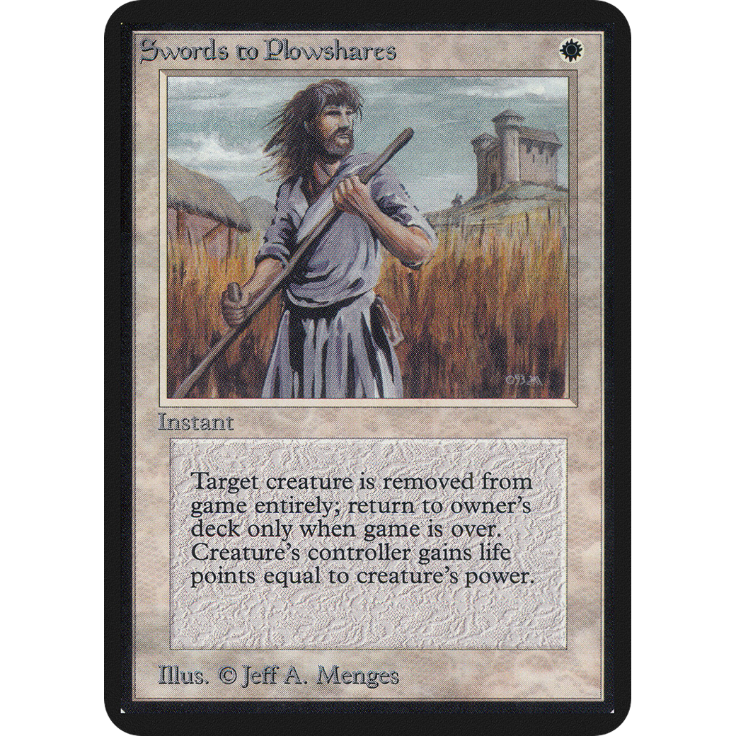 MTG Singles - Swords to Plowshares - Alpha - 