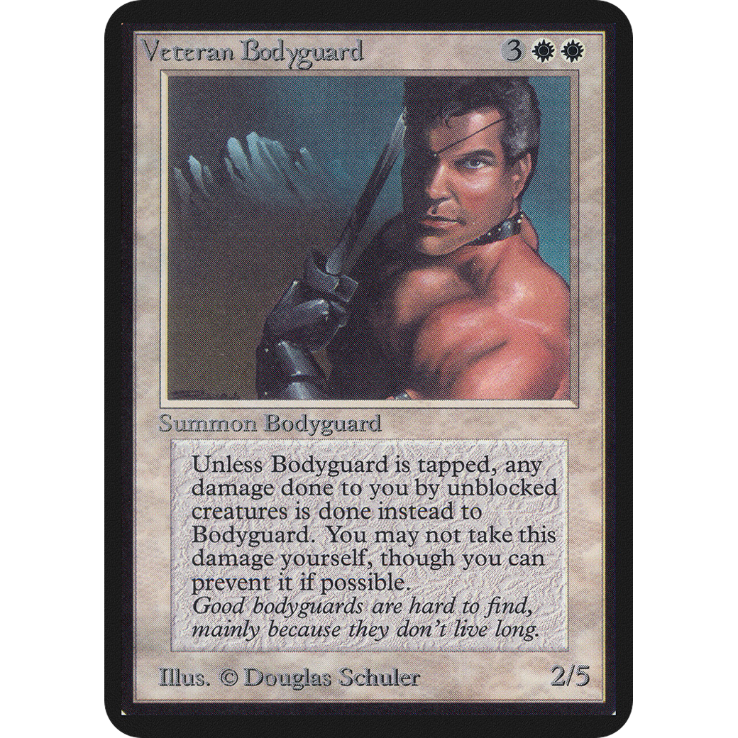 MTG Singles - Veteran Bodyguard - Alpha - 