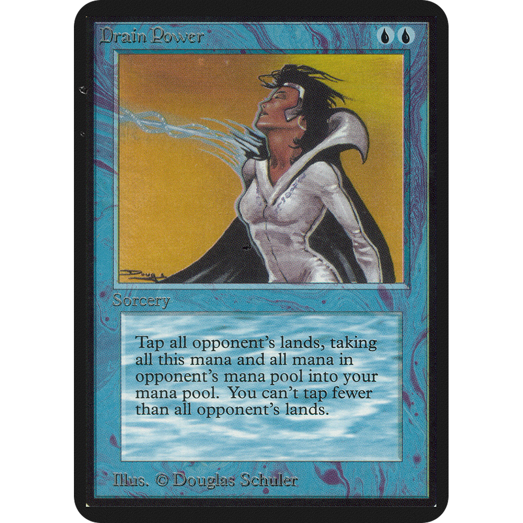 MTG Singles - Drain Power - Alpha - 