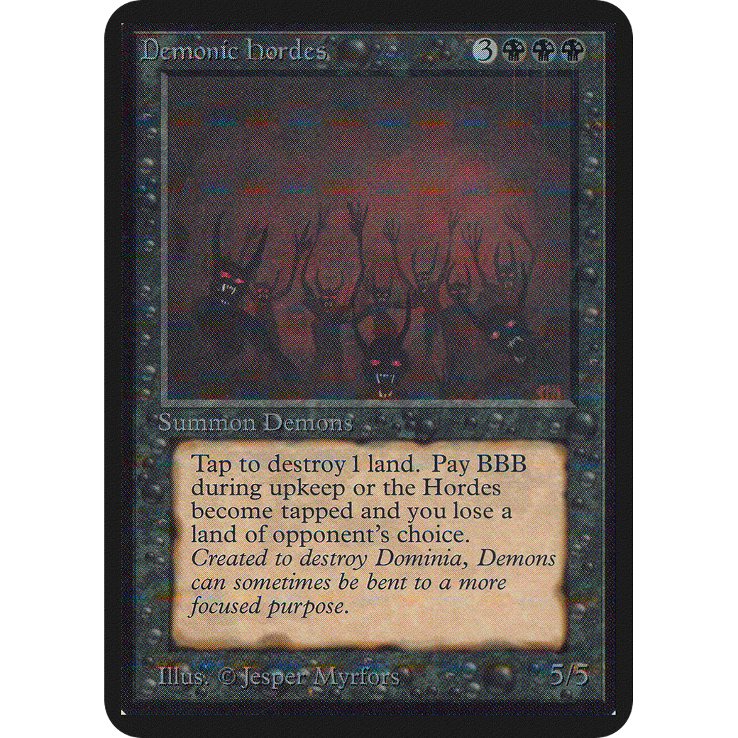 MTG Singles - Demonic Hordes - Alpha - 