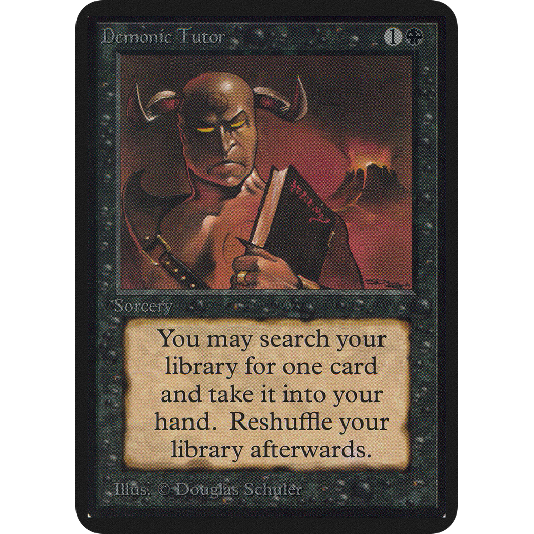MTG Singles - Demonic Tutor - Alpha - 
