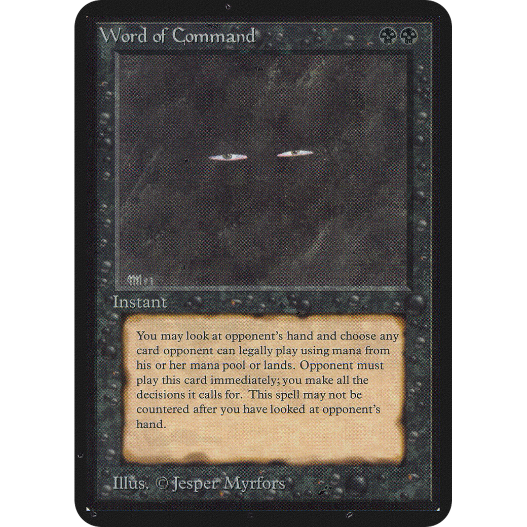 MTG Singles - Word of Command - Alpha - 