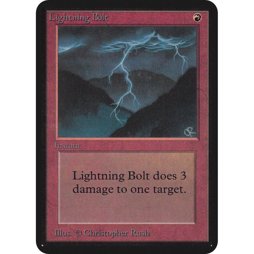 MTG Singles - Lightning Bolt - Alpha - 