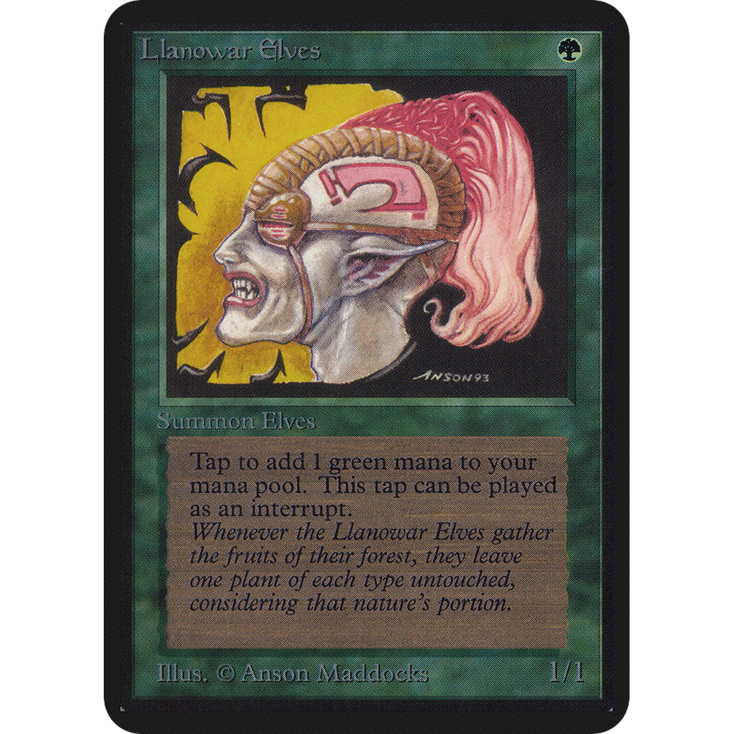 MTG Singles - Llanowar Elves - Alpha - 