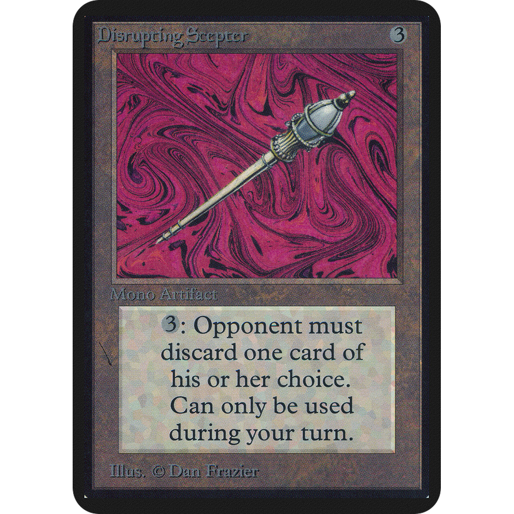 MTG Singles - Disrupting Scepter - Alpha - 