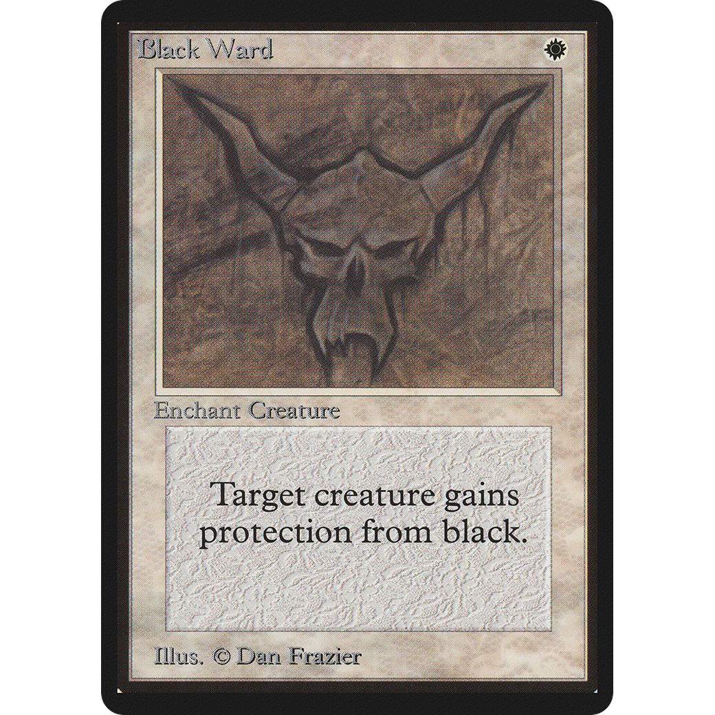 MTG Singles - Black Ward - Beta - Regular