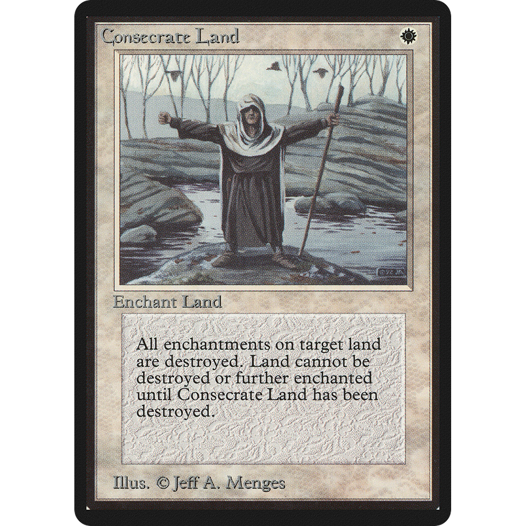 MTG Singles - Consecrate Land - Beta - Regular