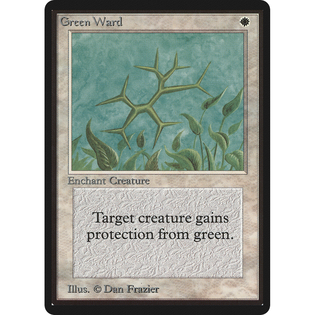 MTG Singles - Green Ward - Beta - Regular