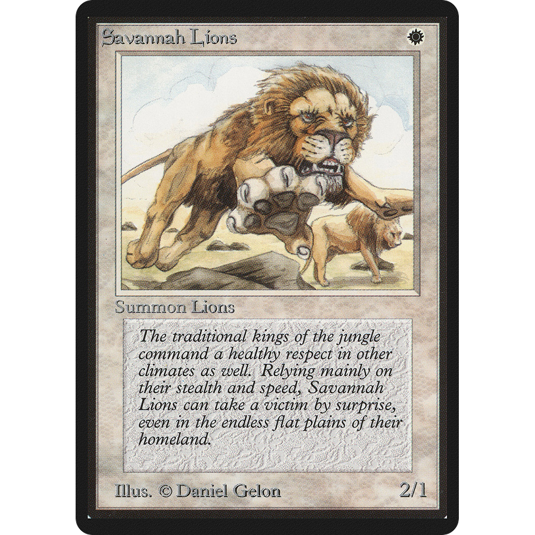 MTG Singles - Savannah Lions - Beta - 