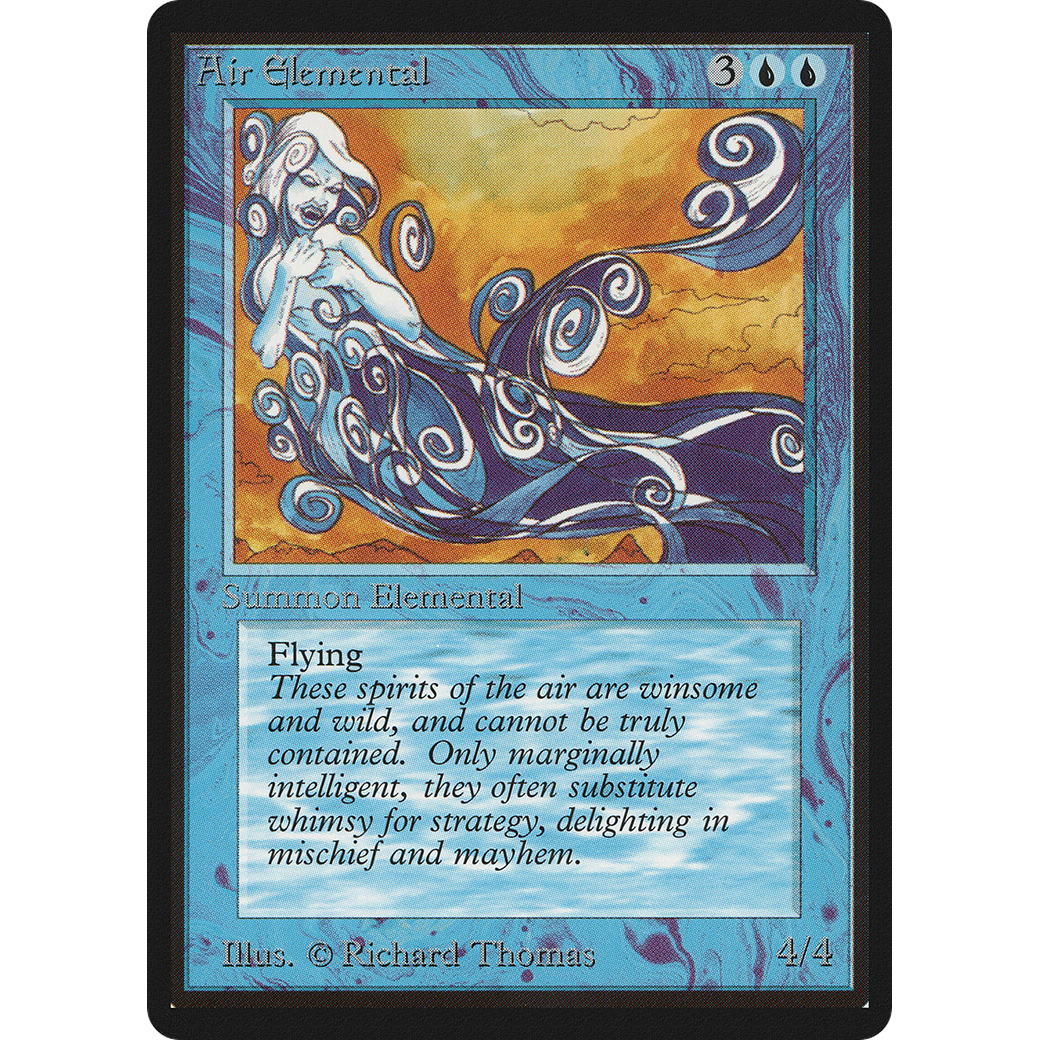 MTG Singles - Air Elemental - Beta - Regular