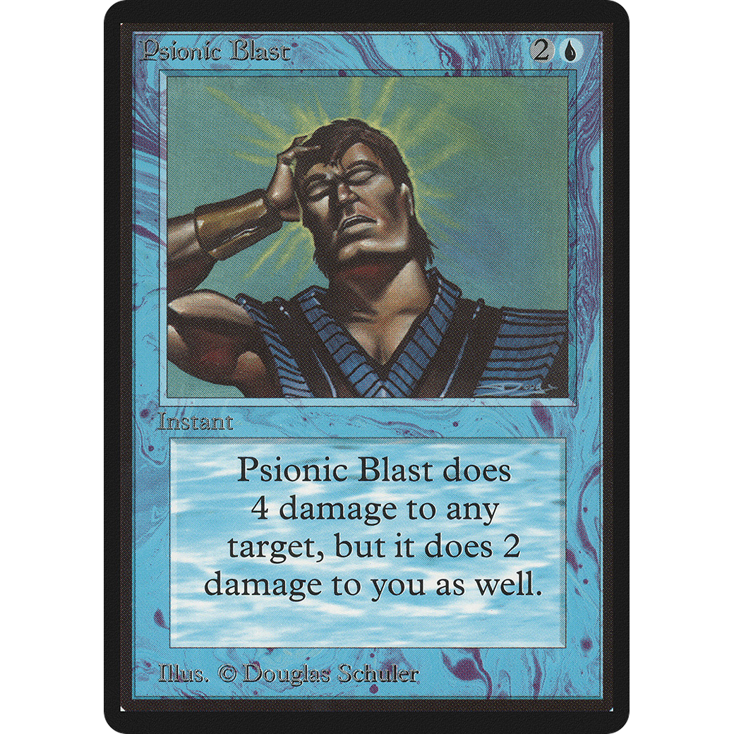 MTG Singles - Psionic Blast - Beta - 
