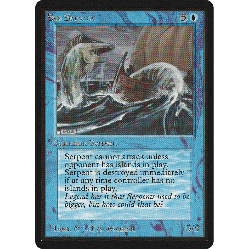 MTG Singles - Sea Serpent - Beta - Regular