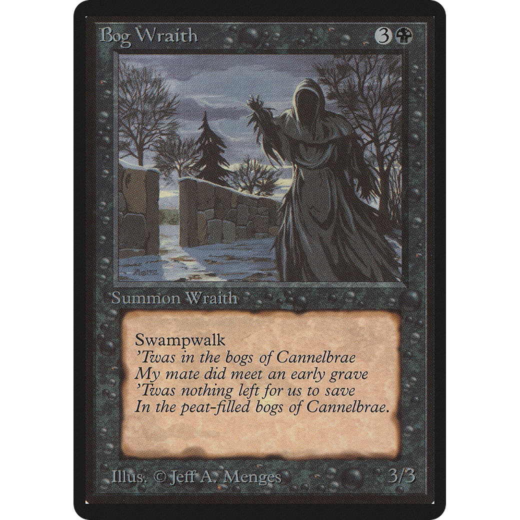 MTG Singles - Bog Wraith - Beta - Regular