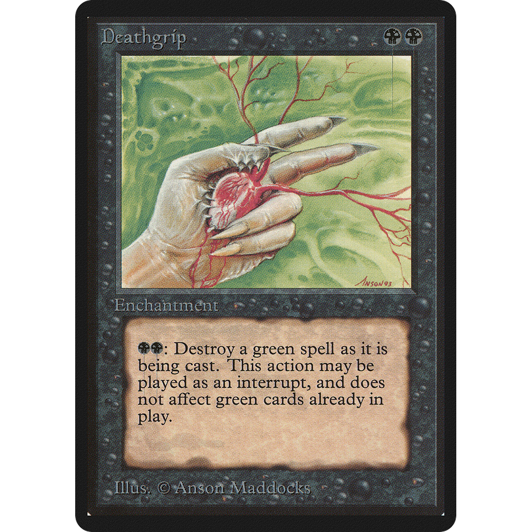 MTG Singles - Deathgrip - Beta - Regular