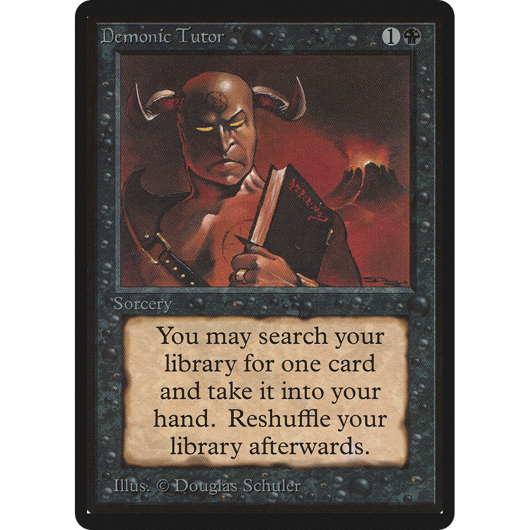 MTG Singles - Demonic Tutor - Beta - 