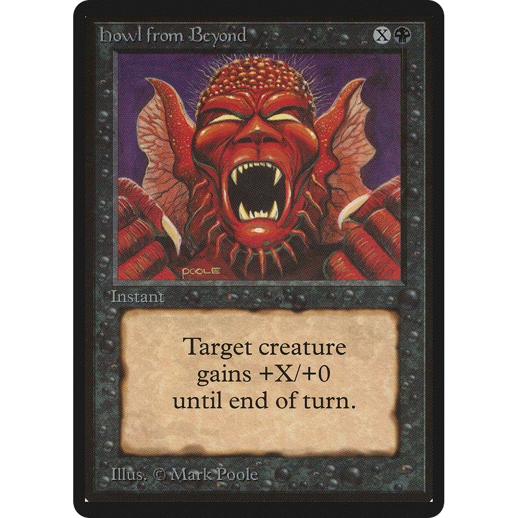 MTG Singles - Howl from Beyond - Beta - Regular