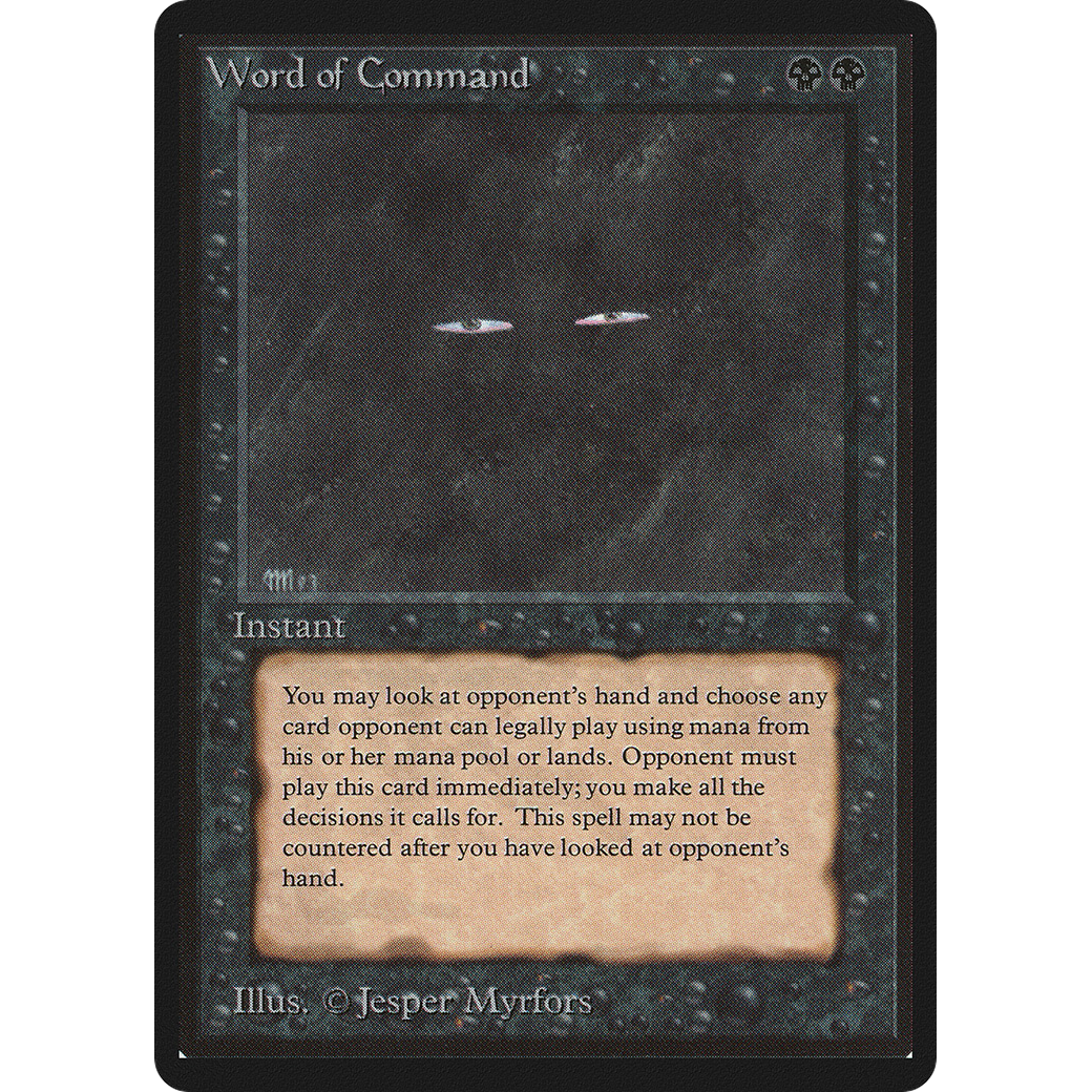 MTG Singles - Word of Command - Beta - 