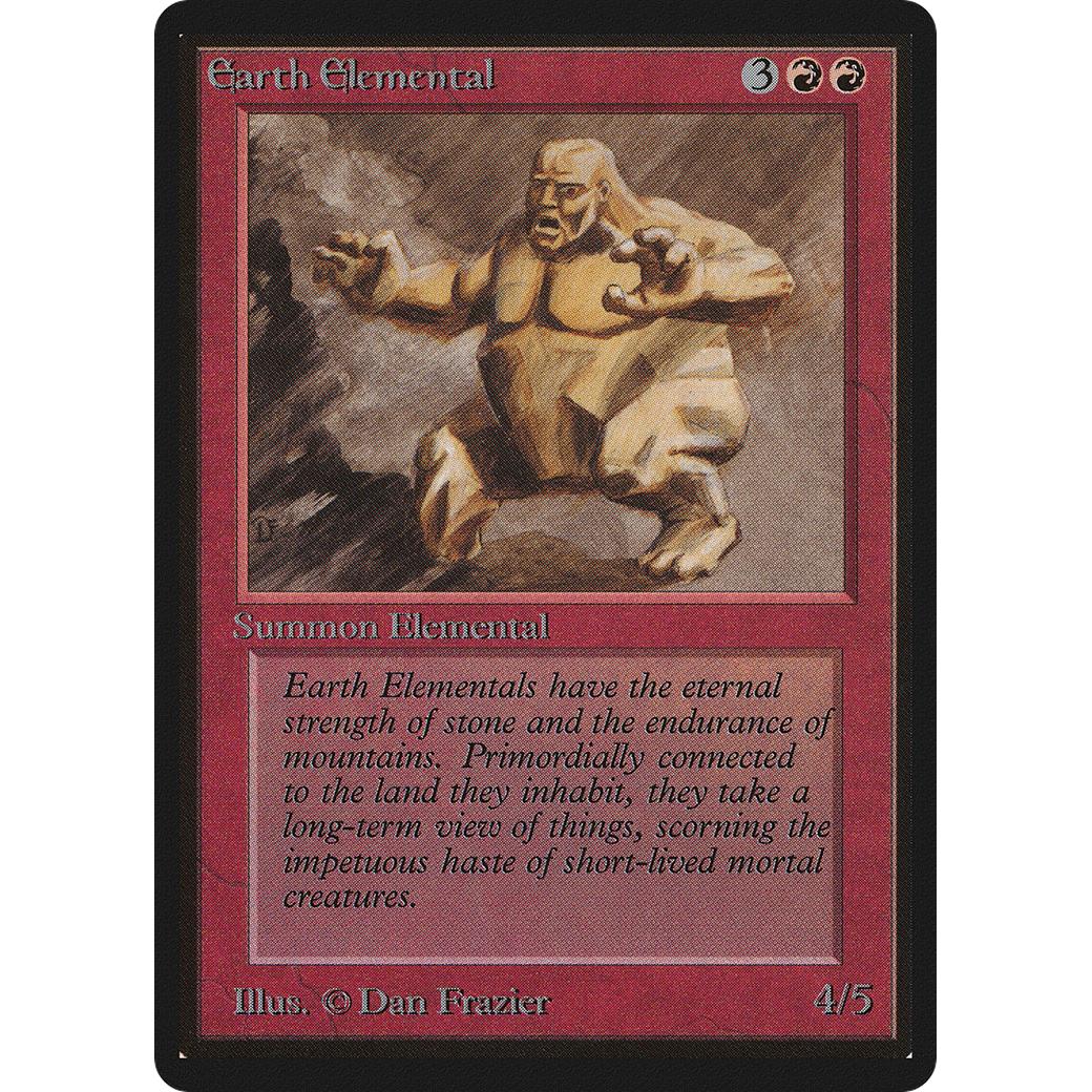 MTG Singles - Earth Elemental - Beta - Regular