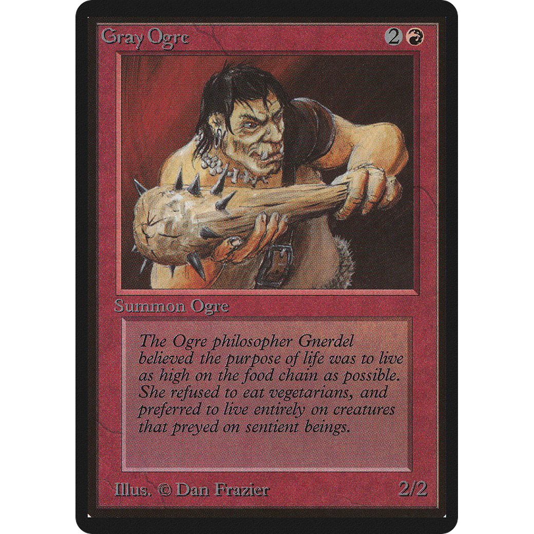 MTG Singles - Gray Ogre - Beta - Regular