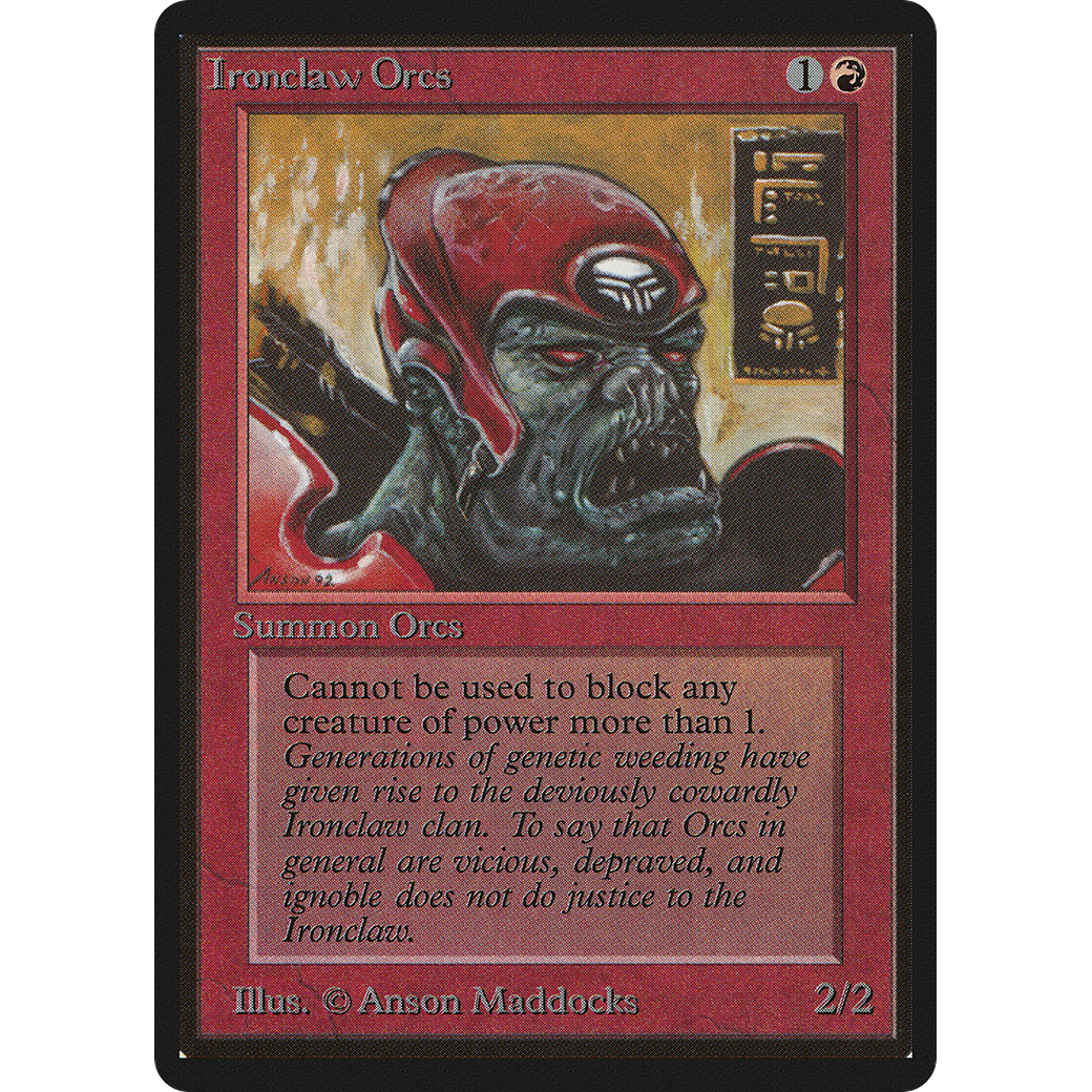 MTG Singles - Ironclaw Orcs - Beta - Regular