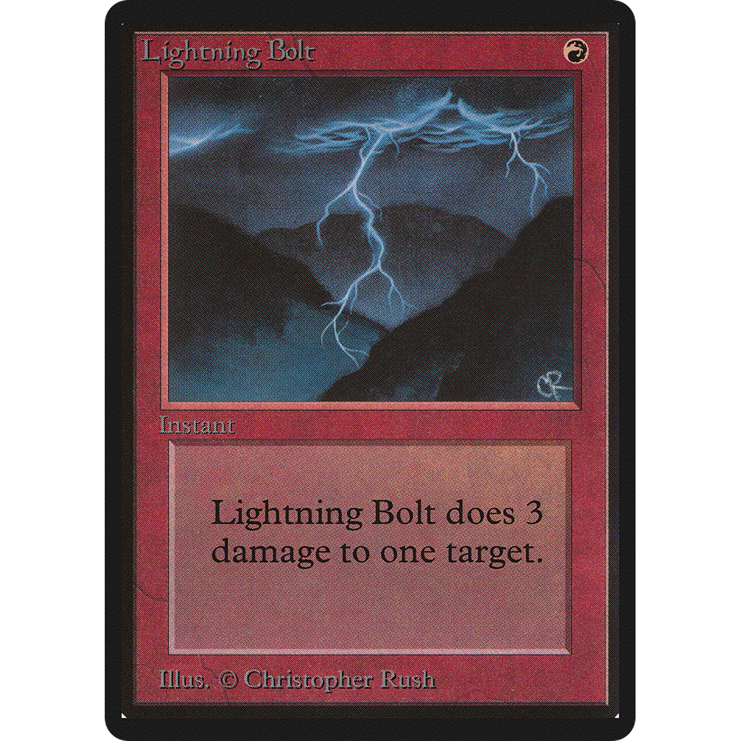 MTG Singles - Lightning Bolt - Beta - 