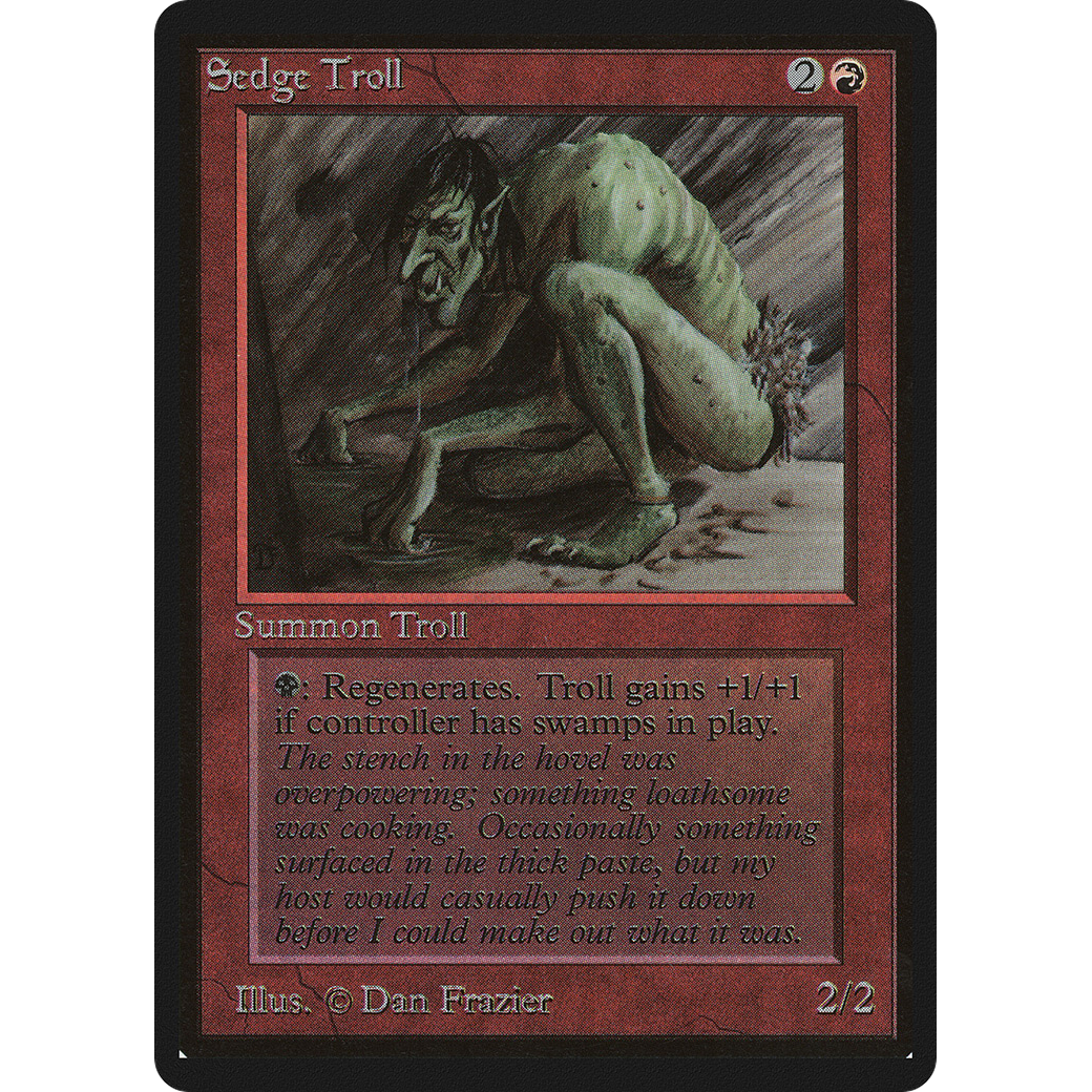 MTG Singles - Sedge Troll - Beta - 