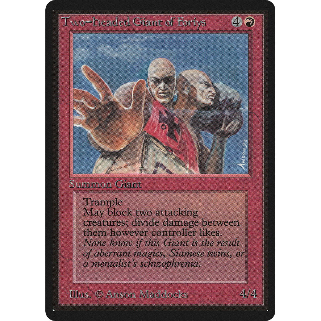 MTG Singles - Two-Headed Giant of Foriys - Beta - 