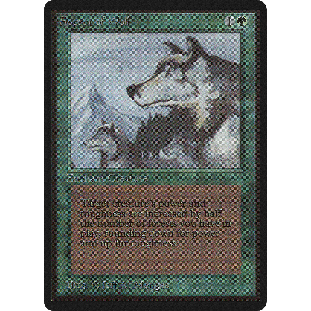 MTG Singles - Aspect of Wolf - Beta - Regular