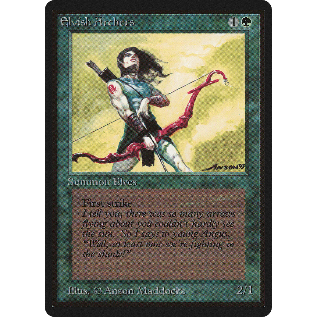MTG Singles - Elvish Archers - Beta - 