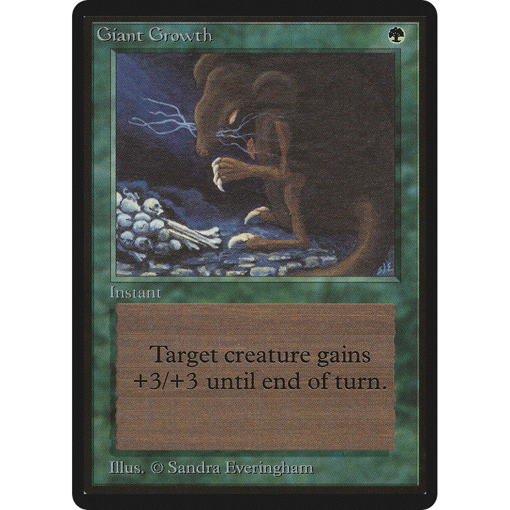 MTG Singles - Giant Growth - Beta - Regular