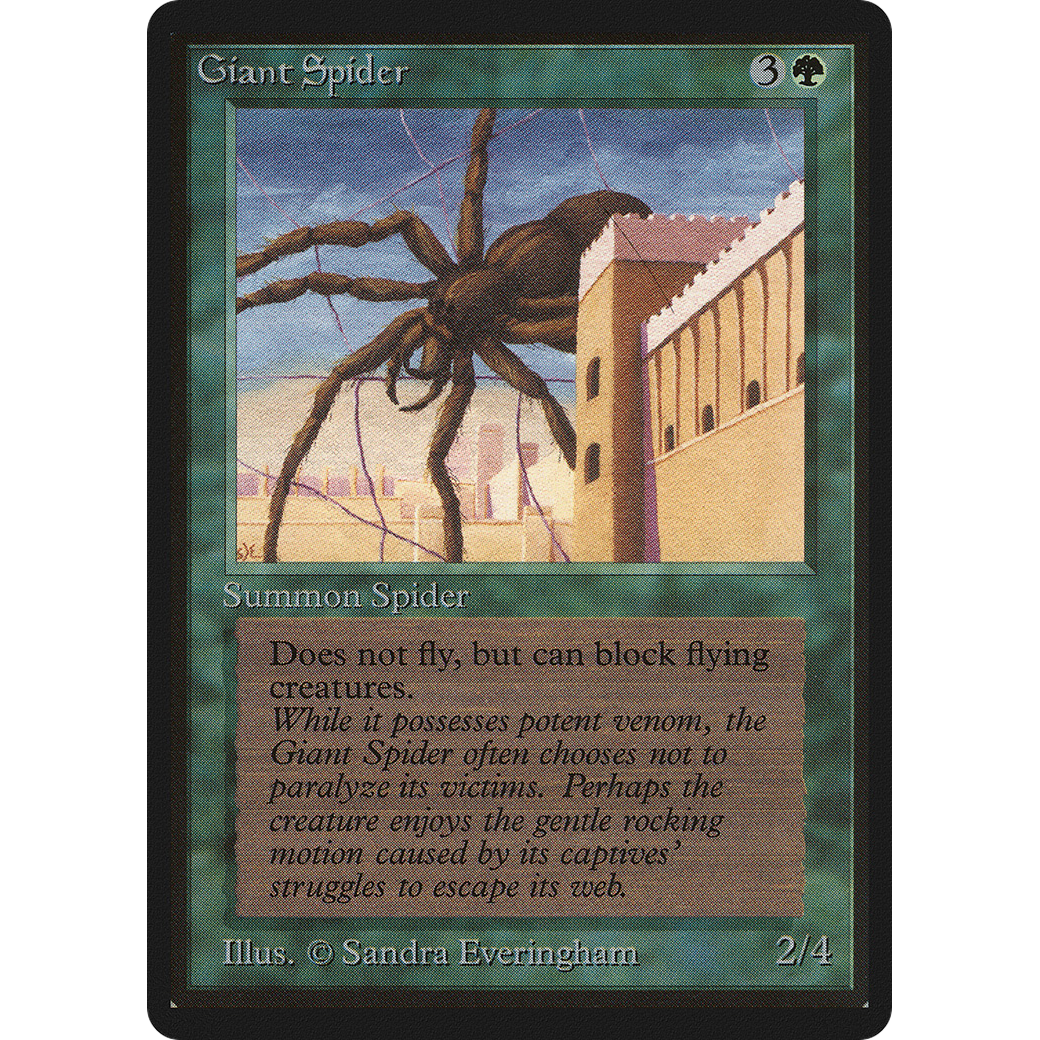 MTG Singles - Giant Spider - Beta - Regular