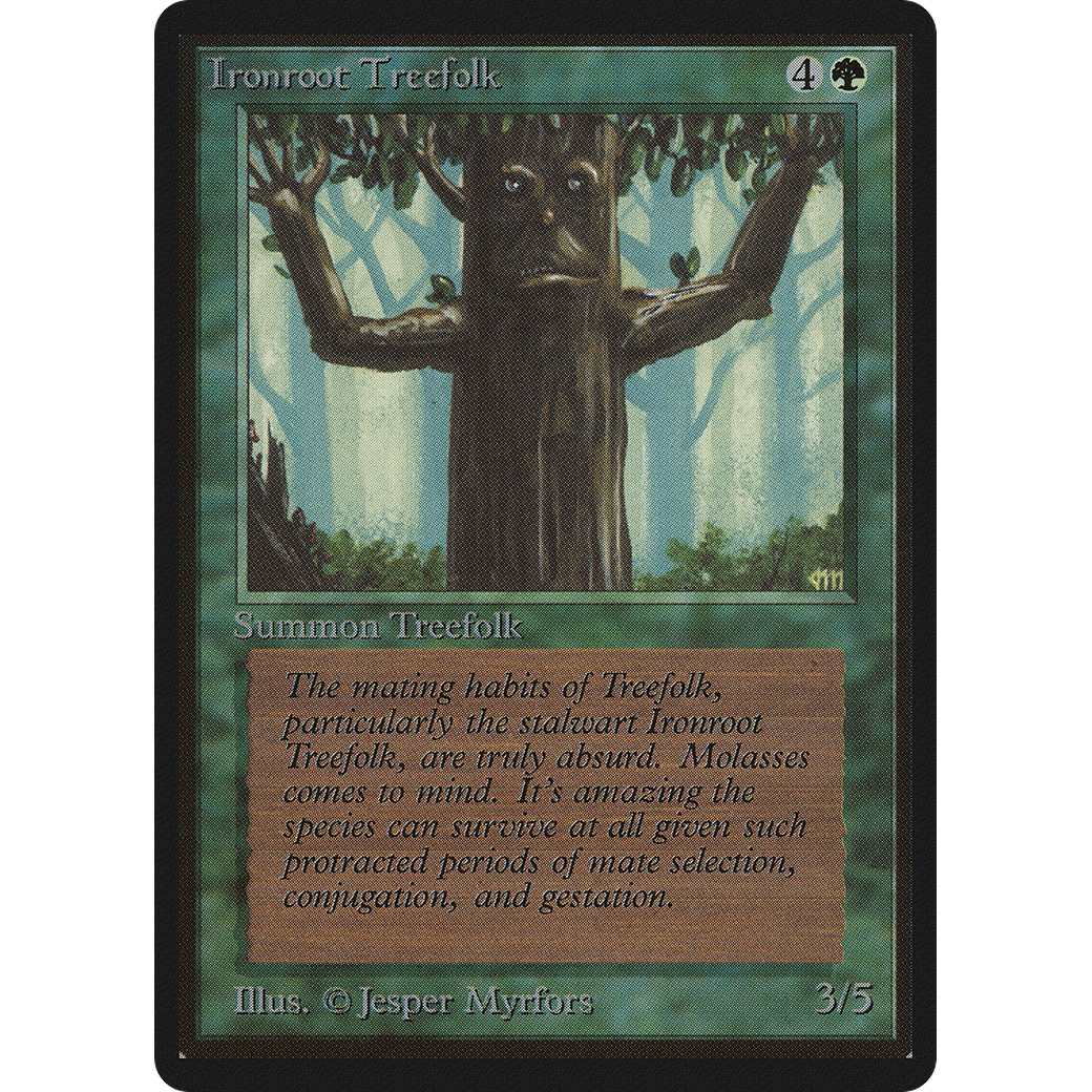 MTG Singles - Ironroot Treefolk - Beta - Regular