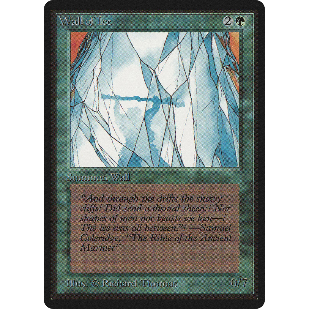 MTG Singles - Wall of Ice - Beta - Regular