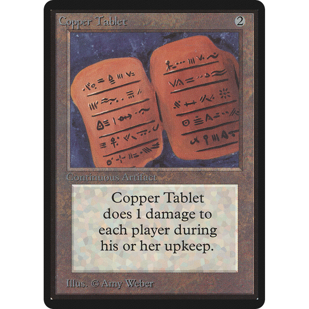 MTG Singles - Copper Tablet - Beta - Regular