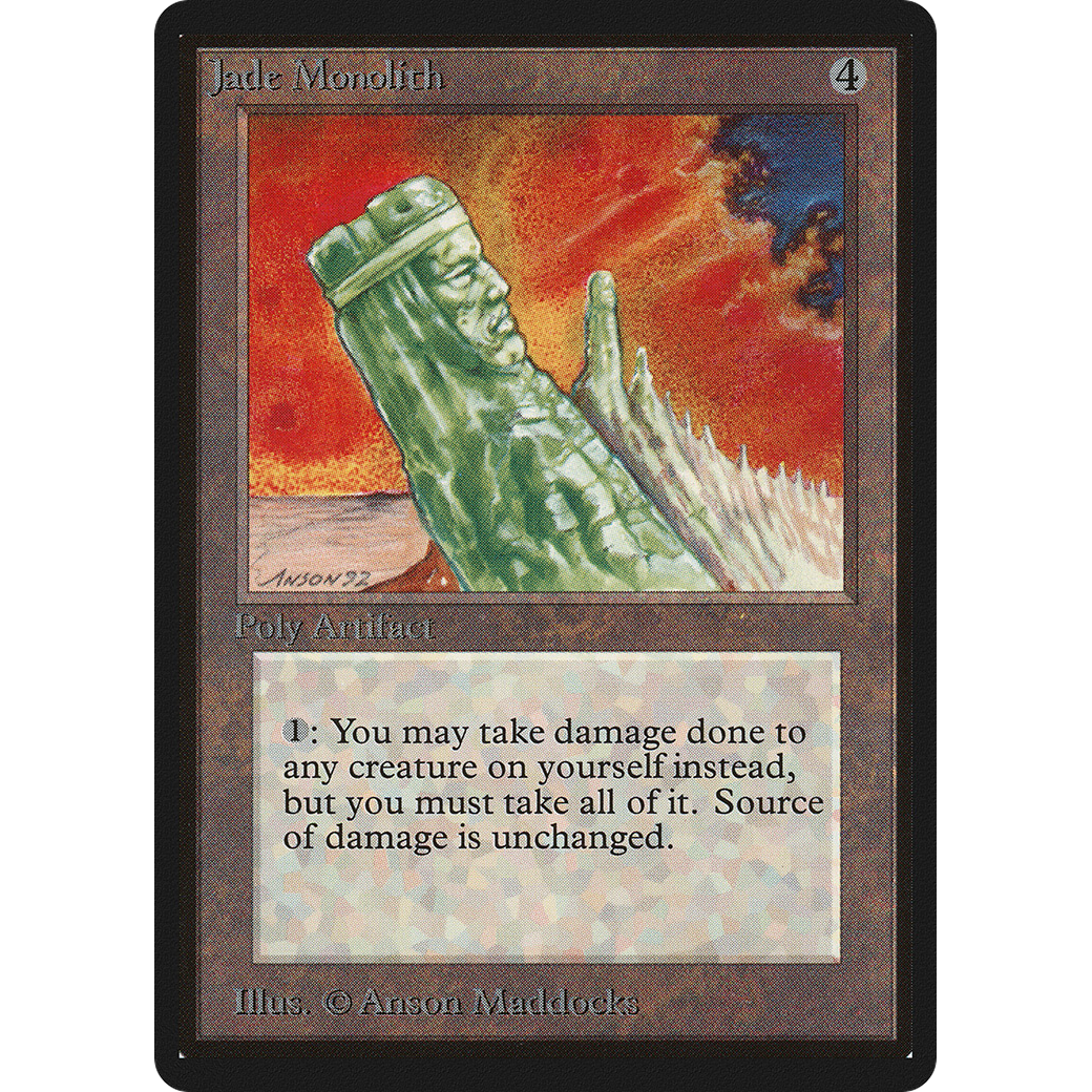 MTG Singles - Jade Monolith - Beta - Regular
