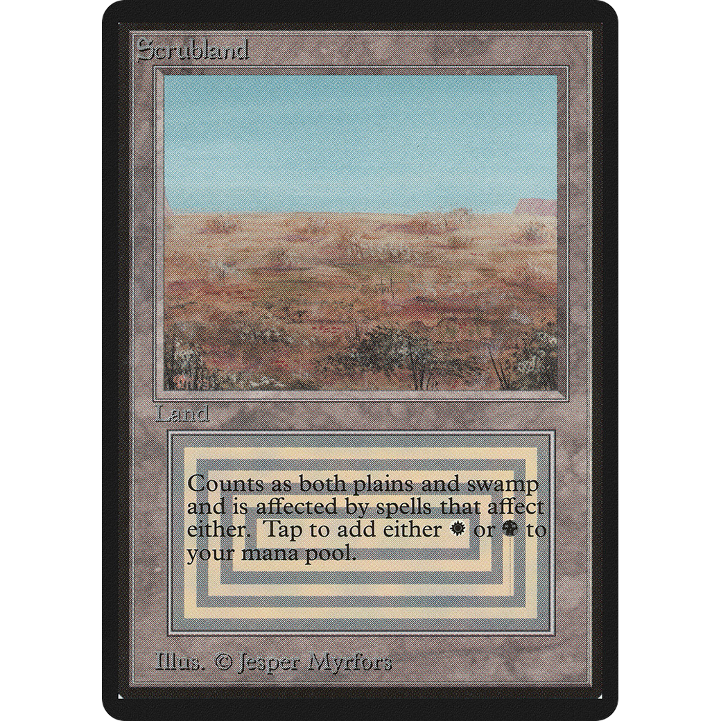MTG Singles - Scrubland - Beta - 