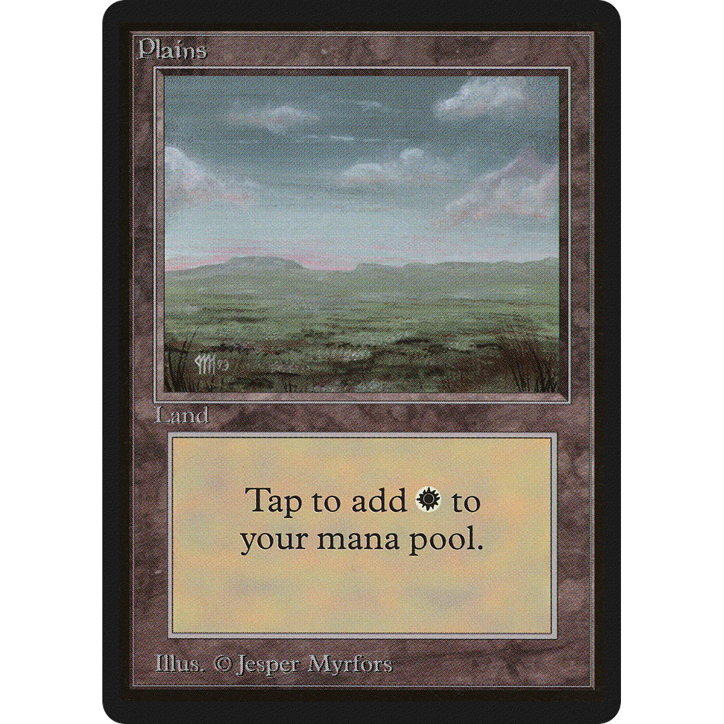 MTG Singles - Plains (V.3) - Beta - Regular