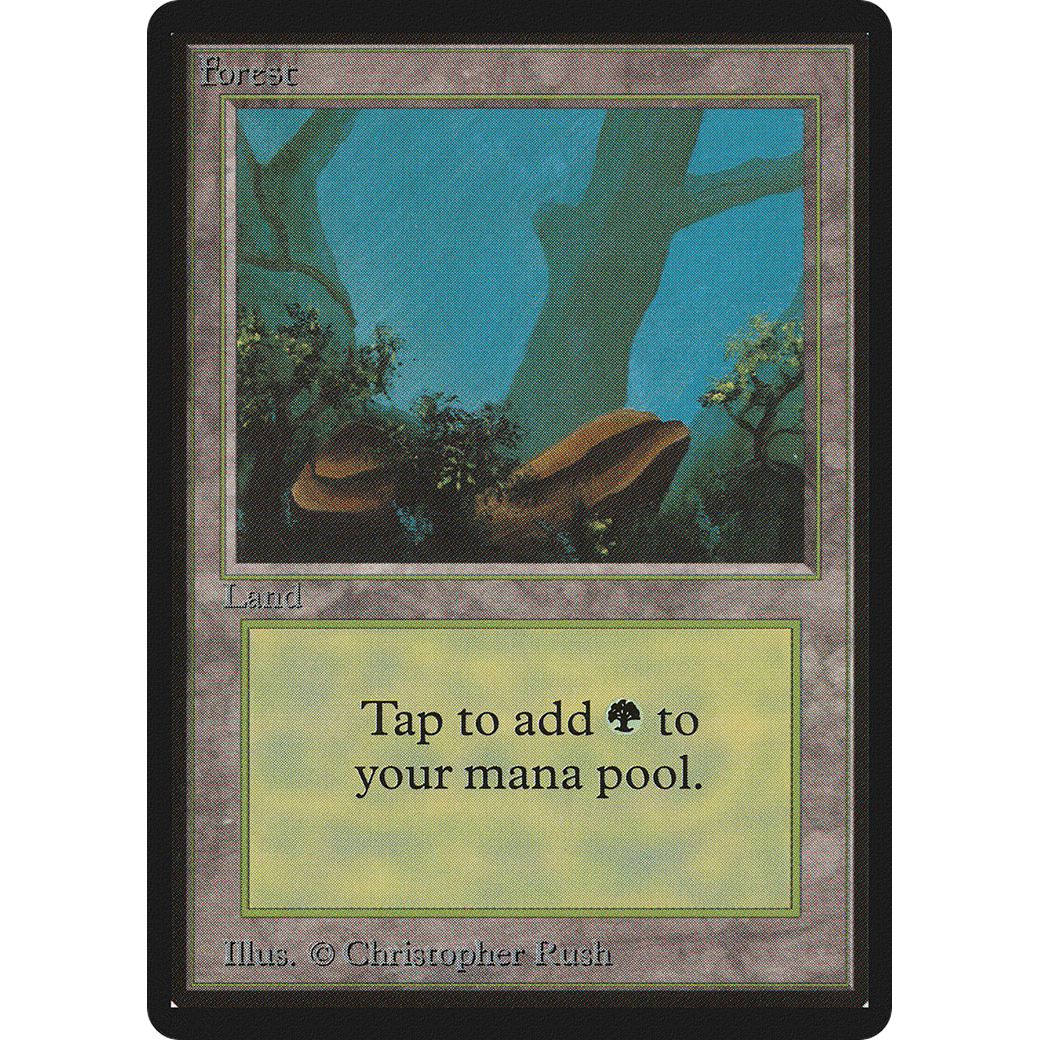 MTG Singles - Forest (V.1) - Beta - Regular