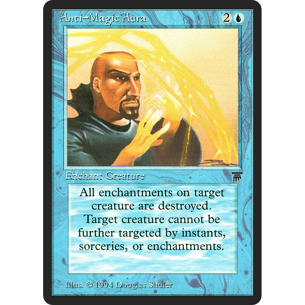 MTG Singles - Anti-Magic Aura - Legends - Regular