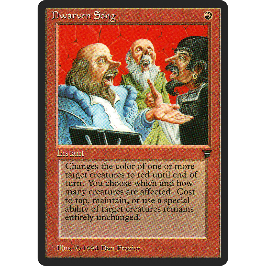 MTG Singles - Dwarven Song - Legends - Regular