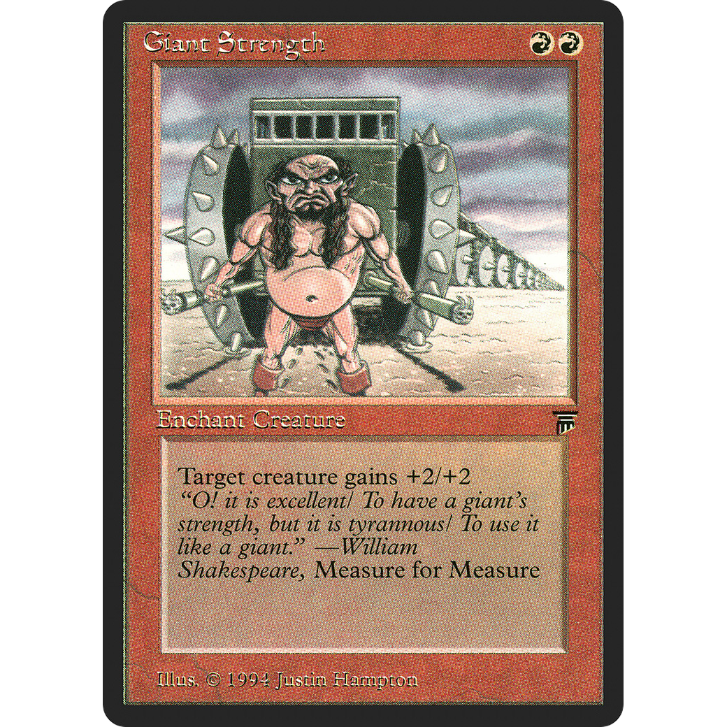MTG Singles - Giant Strength - Legends - Regular